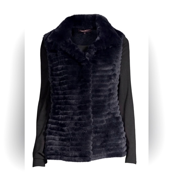 Glamourpuss NYC Rabbit Fur Vest - Picture 3 of 5